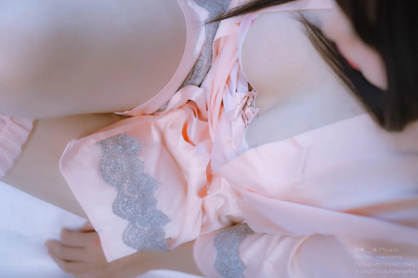 Nyako喵子 – NO.29 妄想彼女同棲生活-丝绸睡衣 [80P]插图1